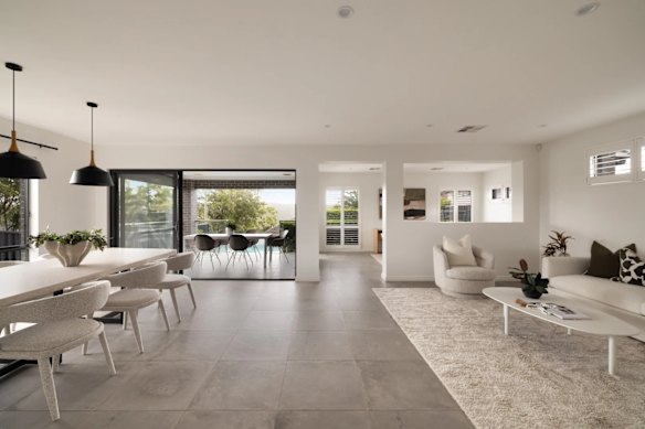 Agent Ben Jensen said the open-plan design of this five-bedroom home at Grays Point appealed to a wide audience.