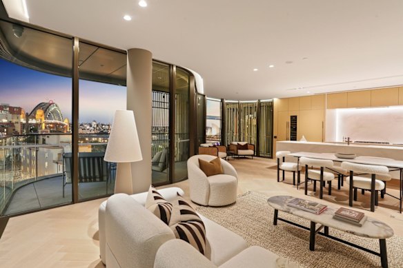 The luxury penthouse was seized under proceeds of crime laws and was sold for millions less than its previous purchase price, despite a rising property market. 