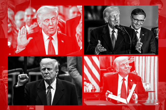 The four Donalds: Trump takes the oath at the US Capitol, speaks off the cuff outside the ceremony, takes the stage at the Capitol One Arena and returns to the Oval Office.
