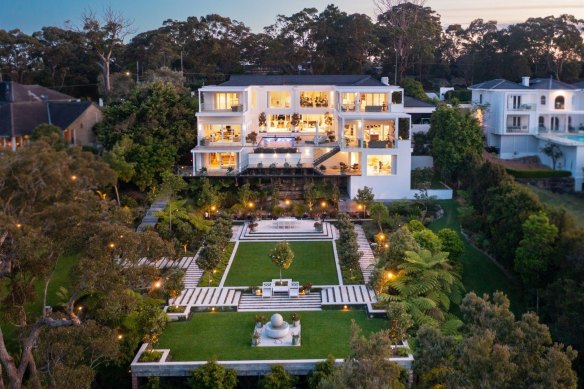 Chateau Narla in Bayview had its price cut from $20 million to $14 million before it was sold.