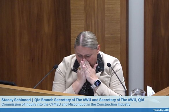 Stacey Schinnerl breaks down describing the incident at Labour Day in 2023.