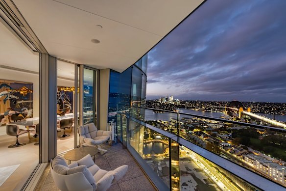 The other half, a four-bedroom abode with a Rob Mills-redesign, is still on the market with a guide of $40 million-plus.