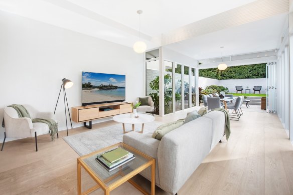 Rob Luciano’s Mosman semi-detached home is on the market for $6 million.