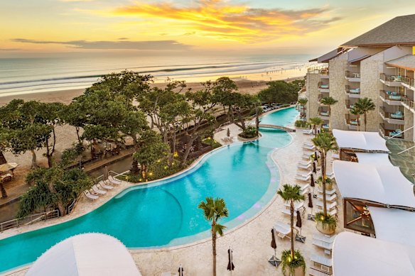The beachside Double-Six Luxury Hotel in Seminyak.
