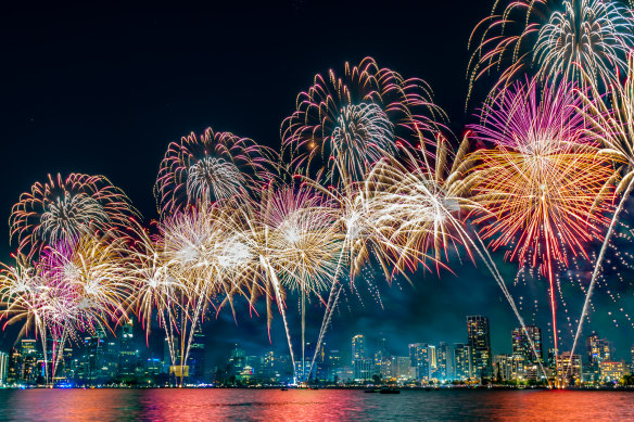 Fireworks have long been the focal point of Perth’s Australia Day skyshow.