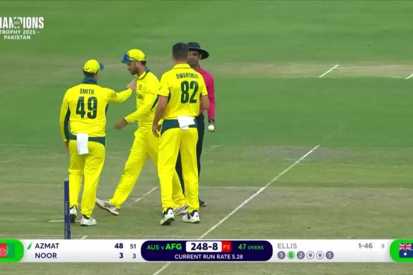 Steve Smith withdraws the appeal against Afghanistan.