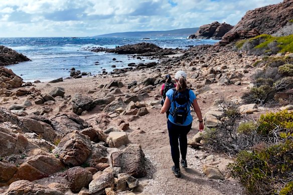 Hikers capture on the Cape to Cape Track.