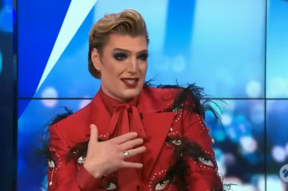 Kaye on Channel Ten’s The Project.