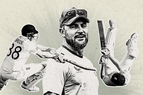 England coach Brendon McCullum invented “Bazball”, and batter Harry Brook is one of its chief proponents.