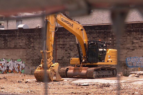 The Ruby Ruby construction site in the Brisbane suburb of Milton.