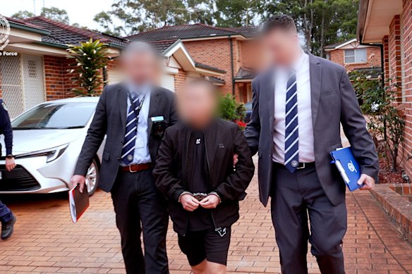 Alleged Penthouse Syndicate member Leo Vo is arrested on Wednesday.