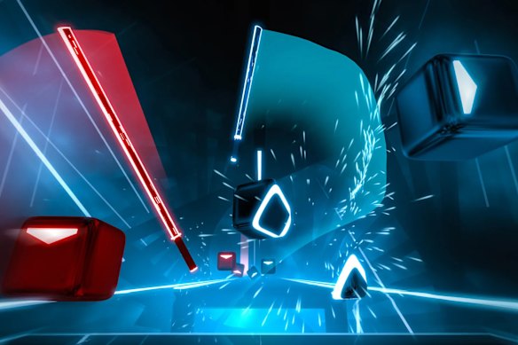VR has... Beat Saber?
Don’t get me wrong. Slashing virtual blocks with lightsabers to thumping electronic music is fun! For about 20 minutes.