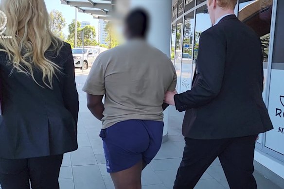 A 21-year-old man was arrested by sex crime squad detectives over the terrifying alleged attack.