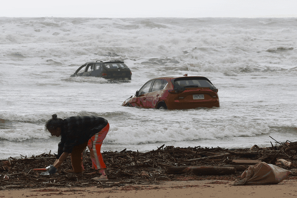 Scenes from the flood at Wye River.