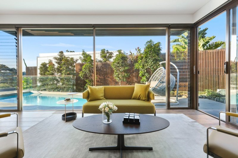 The contemporary Northbridge residence of John and Farah Azar was designed by Sandberg Schoffel Architects.