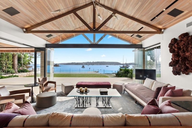 The Vaucluse waterfront residence of David Lowy is on offer for $30,000 a week rent.