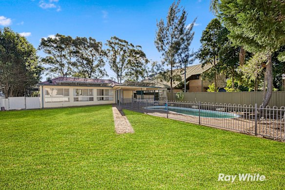 A three-bedroom house with a pool in Riverstone sold at auction on Saturday for $1,351,000.
