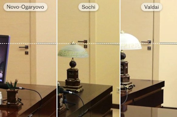 Systema analysis of Putin’s office decor revealed tiny discrepancies.