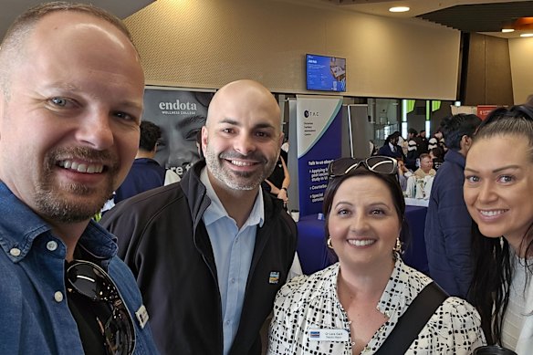 Melton councillors Phillip Zada, Steve Abboushi, Lara Carli and Brandi Morris.