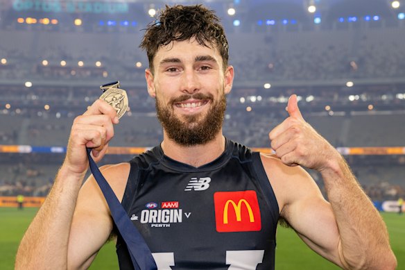 EJ Whitten Medal winner Lachie Ash