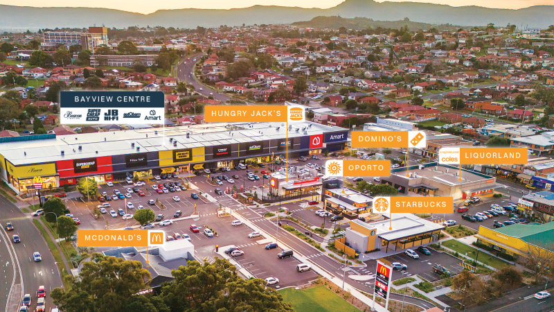 The Bayview Centre and its fast food outlets have sold for a combined $94.75m.