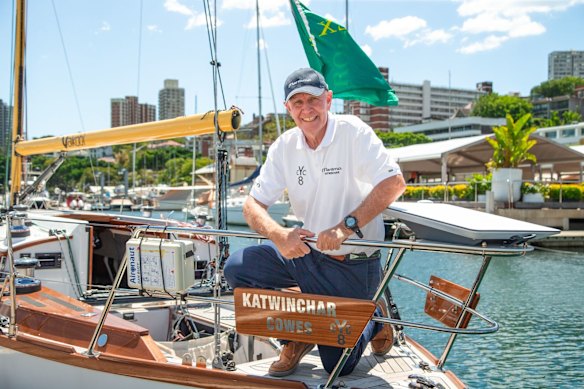 Michael Spies, skipper of Maritimo Katwinchar, aboard the 121-year-old yacht.