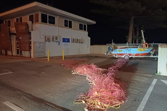 John Higham locked his boat to the DPIRD facility in Geraldton on Tuesday morning.