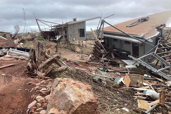Berkeley River Lodge in Western Australia has had parts of its retreat destroyed by Tropical Cyclone Fina.