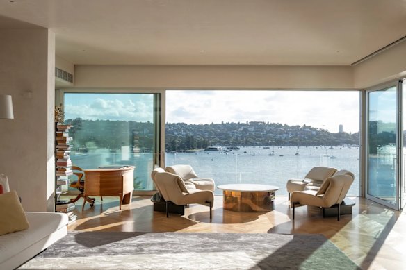 The trophy home consists of three separate residences with a total of eight bedrooms and 10 bathrooms.