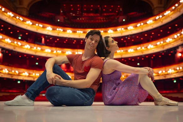 Calvin Richardson and Meaghan Grace Hinkis in the Royal Ballet’s production of <i>Alice In Wonderland. 
