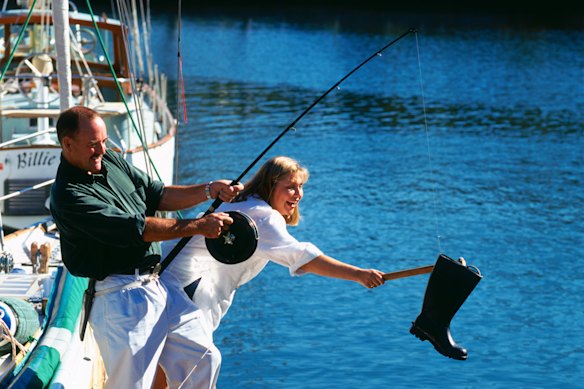 Ian Kiernan and Kim McKay, pictured here in 1999, started Clean Up Australia Day together.