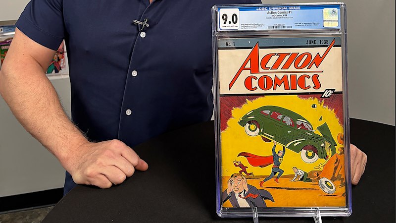 Rare Action Comics No. 1, once owned by Nicolas Cage, sells for $US15 million