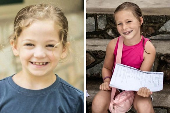 Eight-year-olds Sarah Marsh (left) and Renee Smajstrla, who were both staying at Camp Mystic, died in the flood.