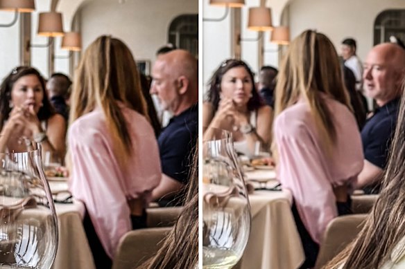 Patrons at Mimi’s were surprised to see a man they identified as Jeff Bezos and his wife Lauren Sanchez Bezos on Friday.