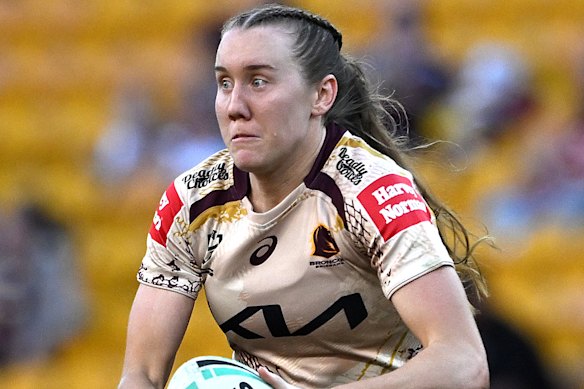 Broncos fullback Tamika Upton will be “playing with a bit of fire” on Sunday, according to teammate Gayle Broughton.  