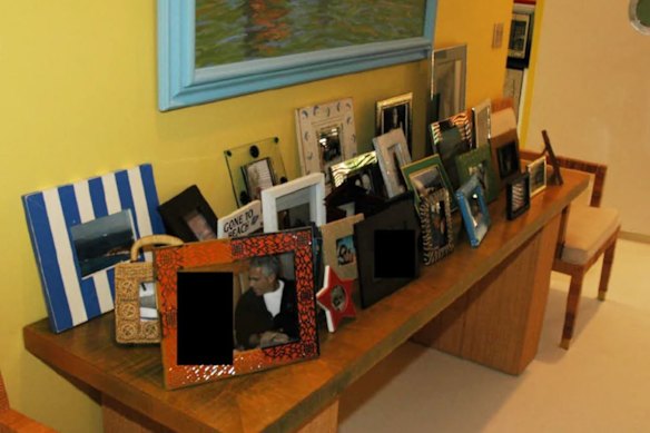 Pictures seen in Epstein’s townhouse.