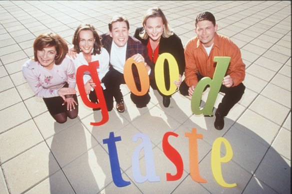 Lacy (left) appeared on the Channel Ten program Good Taste – but she often felt constrained by the demands of commercial TV.