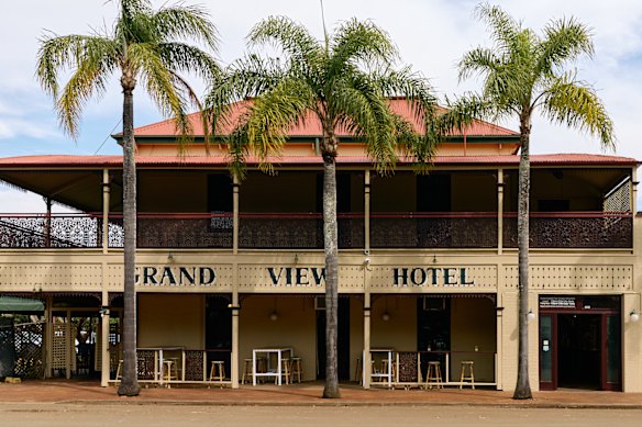 Out front, the reopened Grand View Hotel looks much the same. Out back, it’s a different story.