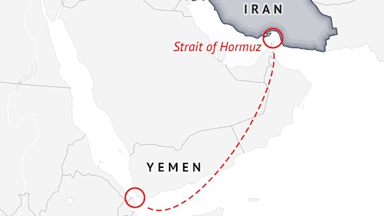 The Strait of Hormuz, and Bab el-Mandeb