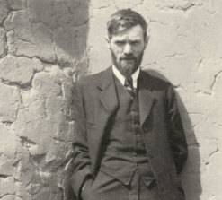 DH Lawrence photographed in 1923.