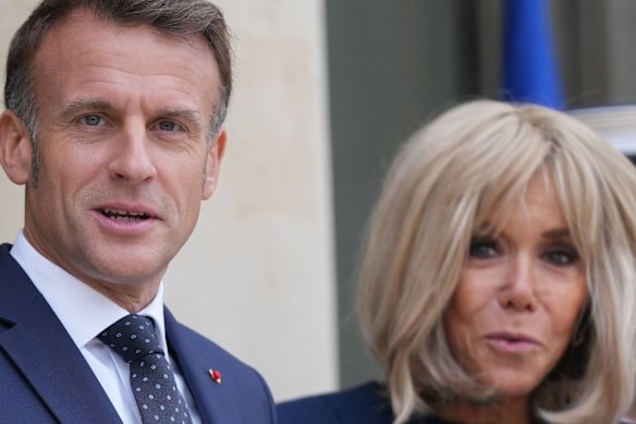 The Macrons did not attend the hearing in person.