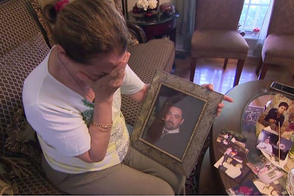 Firouzeh Firouzabadi said her son was taken into custody while walking his dog. 