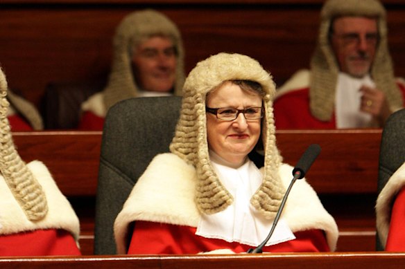 Justice Virginia Bell at the official farewell ceremony when she left the NSW Court of Appeal for the High Court. 