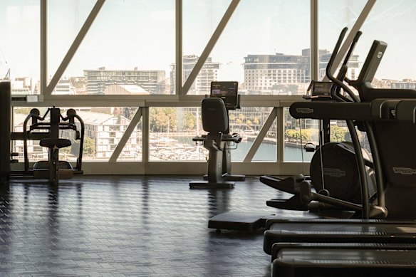 The hotel gym is open 24-7 to residents.