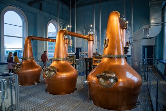  Inside Belfast’s slick Titanic Distillers. 