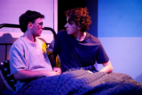 Jamie (Jake Walker) and Ste (Max Dykstra). 
