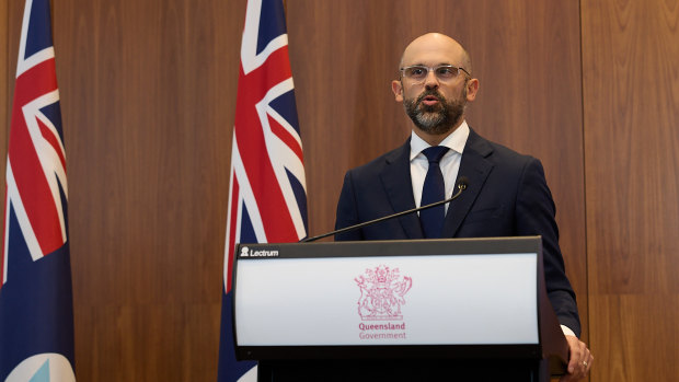Treasurer David Janetzki gives an update on the state of the budget at 1 William Street.