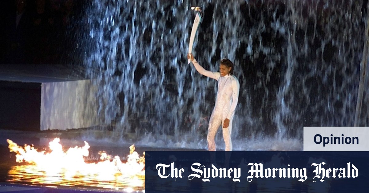 When Cathy Freeman was almost caught up in an opening ceremony failure