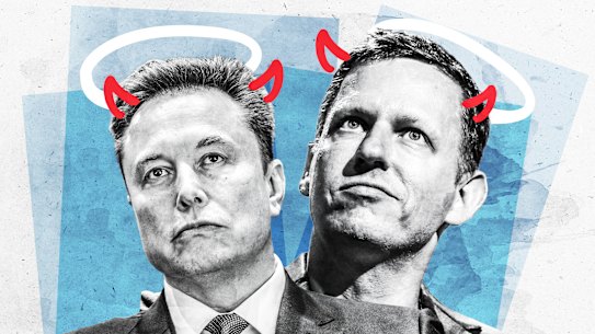 Elon Musk and Peter Thiel: would be engineers of the human soul.
