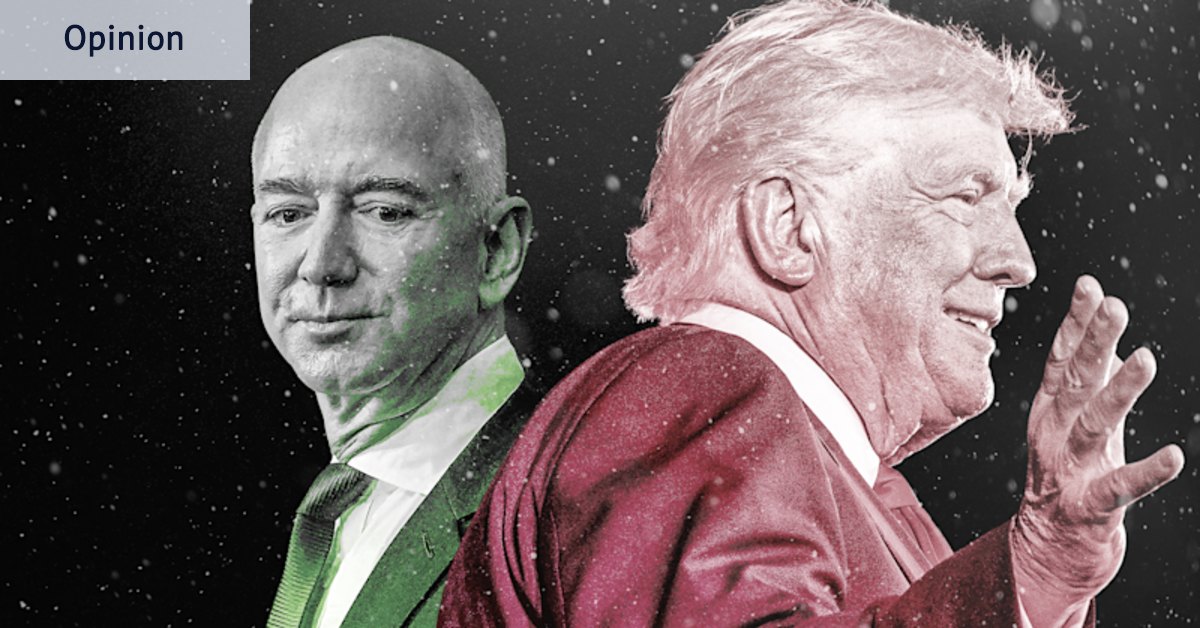Billionaire Jeff Bezos turns Trump toadying into an art form